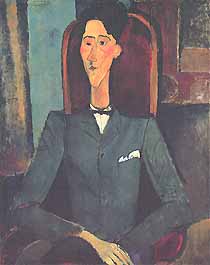 Photo:  Amedeo Modigliani, Portrait de Jean Cocteau (Ritratto di Jean Cocteau), 1916
